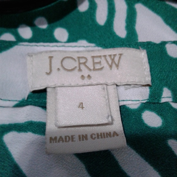 J.Crew Printed Sleeveless Popover Shirt Size 4 - Picture 4 of 6